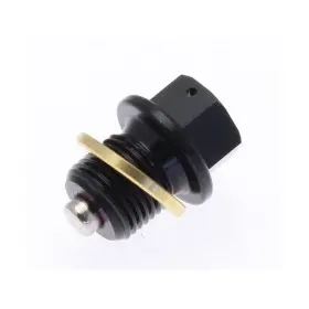 Bouchon de vidange TECNIUM aimanté alu noir M14x1 25x13 5