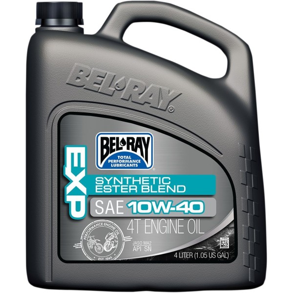 BEL-RAY HUILE EXP SYN BLEND 4T 10W-40 4L 