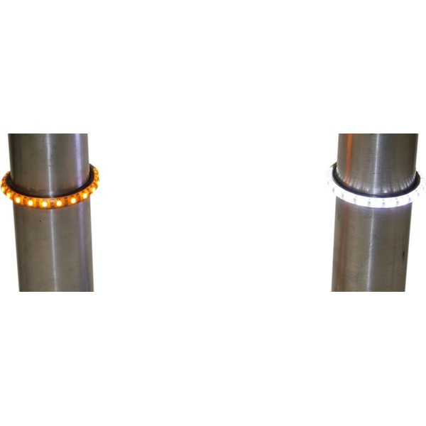 Feux à LED doubles ambre/blanc pour fourche TruWRAPZ® 