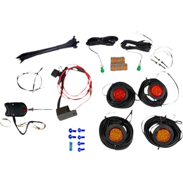 Universal LED Turn Signal Kit with Steering Column Switch 