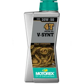 Huile moteur MOTOREX V-SYNT 4T 20W/50 1L