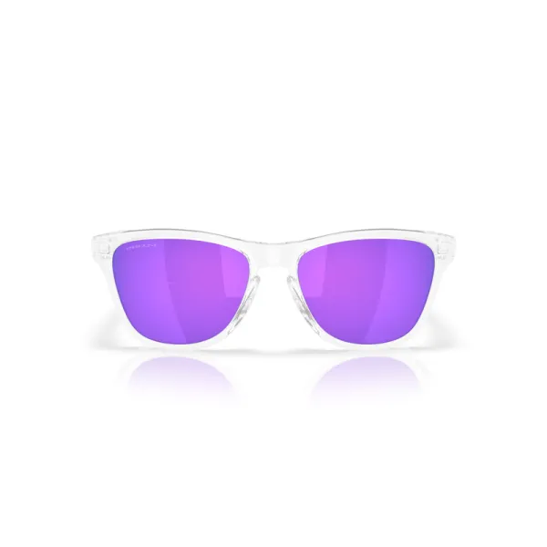 Lunettes de soleil OAKLEY Frogskins S Polished Clear - verres Prizm Violet