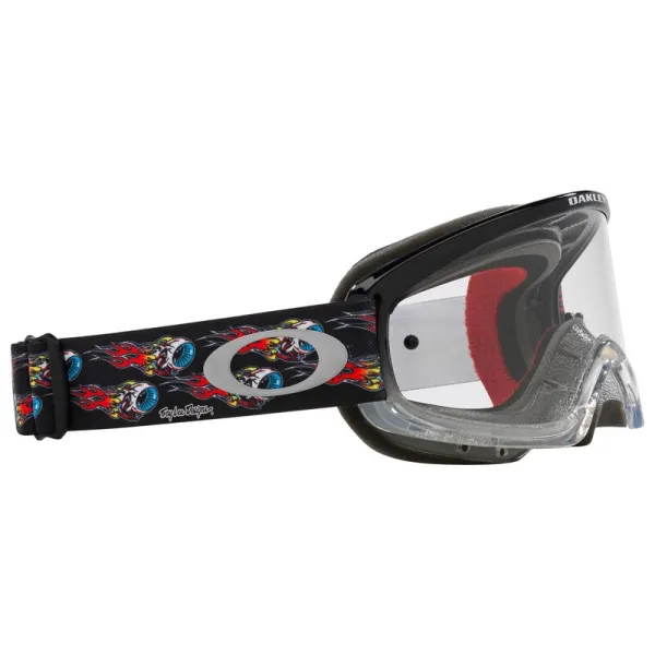 Masque OAKLEY XS O-Frame 2.0 PRO MX - Troy Lee Designs Series EYEBALLS BLACK Clear