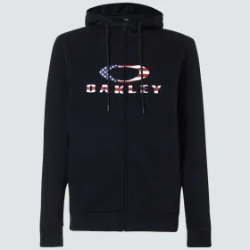Hoodie OAKLEY Bark FZ noir/drapeau américain taille L