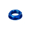 Ecrou de colonne de direction SCAR bleu Yamaha YZ80/85