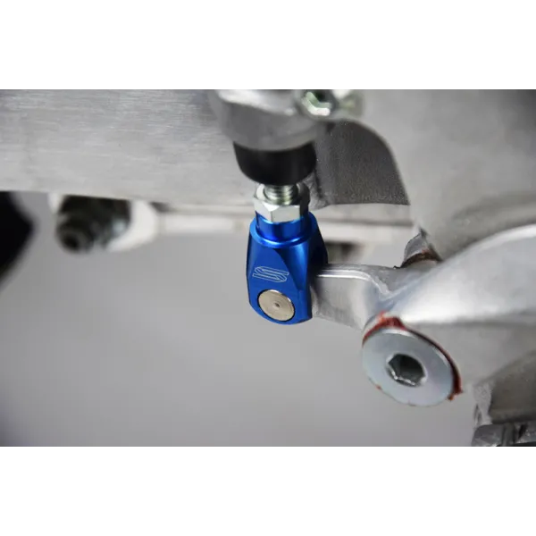 Chape de réglage de frein arrière SCAR alu bleu Kawasaki