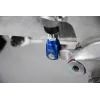 Chape de réglage de frein arrière SCAR alu bleu Kawasaki