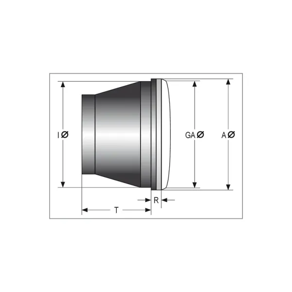 Insert de feu de route SHIN YO LED 4" chromé
