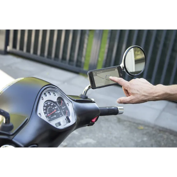 Pack Complet SP-CONNECT Moto Bundle fixé sur rétroviseur Samsung S9/S8