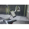 Pack complet SP-CONNECT Moto Bundle fixé sur rétroviseur iPhone 8+/7+/6S+/6+