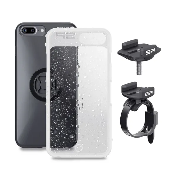 Pack complet SP-CONNECT Bike Bundle fixé sur guidon ou potence iPhone 8+/7+/6S/6+