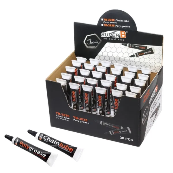 Graisse polyurée SUPER B pour roulements de vélo 5ml (30 unités / boîte présentoir)