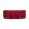 Réflecteur pour porte-bagages arrière V BIKE 100x40 mm rouge