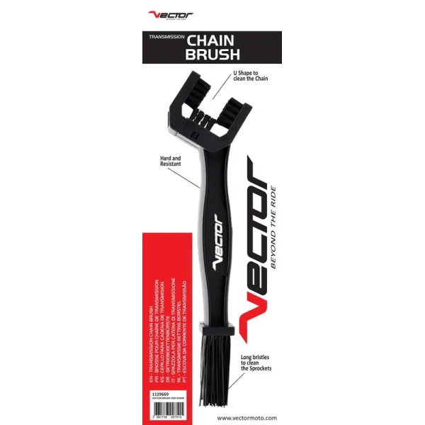 Brosse chaîne de transmission VECTOR noire