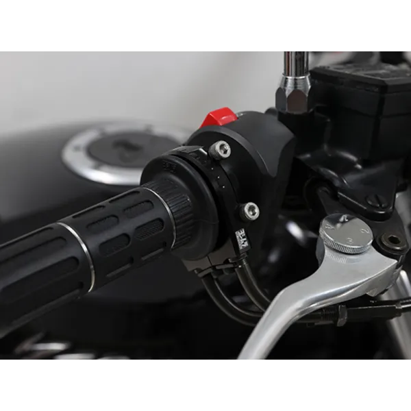 Kit poignée de gaz et support de câbles YOSHIMURA pour carbu TMR-L / FCR-L - 115mm