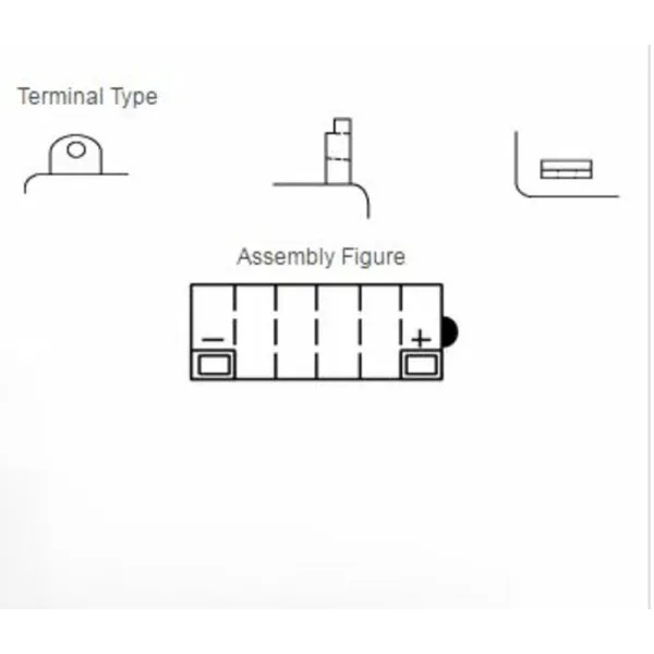 Batterie YUASA conventionnelle sans pack acide - 12N5-3B
