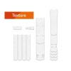 Kit XL protection adhésive pour cadre de vélo ALGIS Texture - blanc