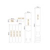 Kit XL protection adhésive pour cadre de vélo ALGIS Gloss - blanc