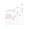 Kit L protection adhésive pour cadre de vélo ALGIS Opaque - blanc