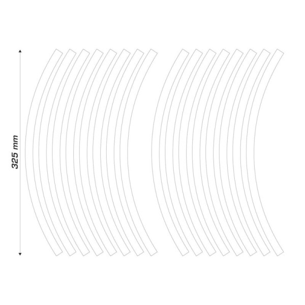 Stickers ALGIS motifs flèches - blanc