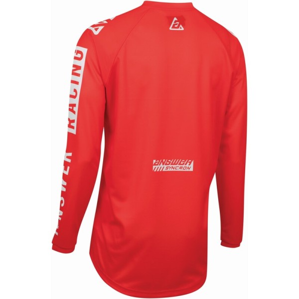 Maillot ANSWER A22 Syncron Merge - rouge/blanc
