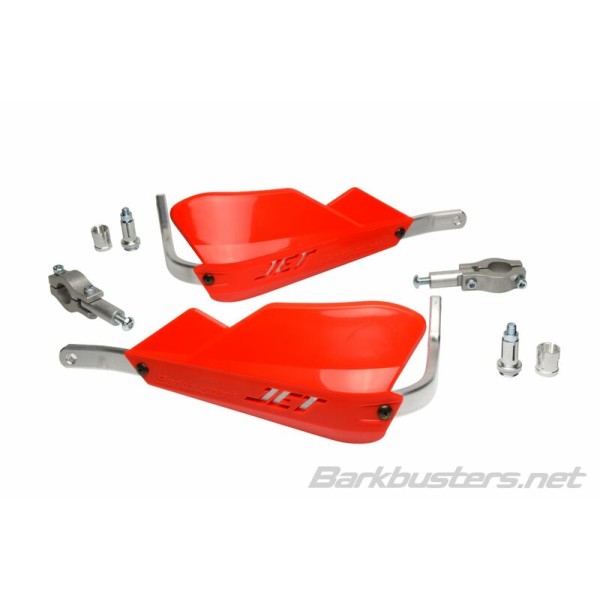 Kit protège-mains BARKBUSTERS Jet montage 2 points embout de guidon droit Ø22mm rouge