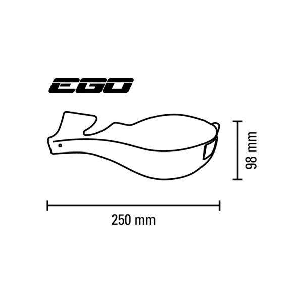 Kit protège-mains BARKBUSTERS Ego montage 2 points embout de guidon droit Ø22mm vert