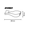 Kit protège-mains BARKBUSTERS Ego montage 2 points embout de guidon droit Ø22mm vert