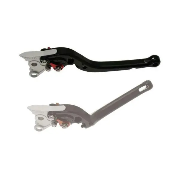 Levier gauche repliable BIHR aluminium anodisé noir