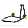 Béquille monobras droite BIHR Home Track noir mat roues jaune