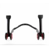 Béquille arrière BIHR Home Track supports en "V" noir mat roues rouge