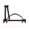 Béquille monobras droite BIHR Home Track noir mat roues orange