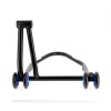 Béquille monobras droite BIHR Home Track noir mat roues bleu