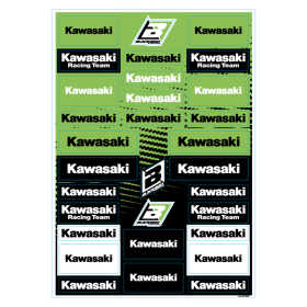 Planche de stickers BLACKBIRD PVC - Kawasaki