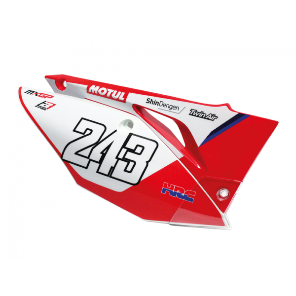 Fonds de plaque BLACKBIRD Graphic blanc Honda CRF