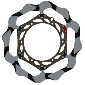 Disque de frein BRAKING Wave semi-flottant - BY4132E