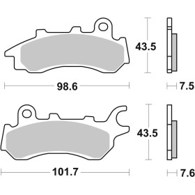 PLAQUETTE AVANT HONDA 125 CB F 2019-