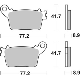 Plaquettes de frein BREMBO carbone céramique - 07HO5907