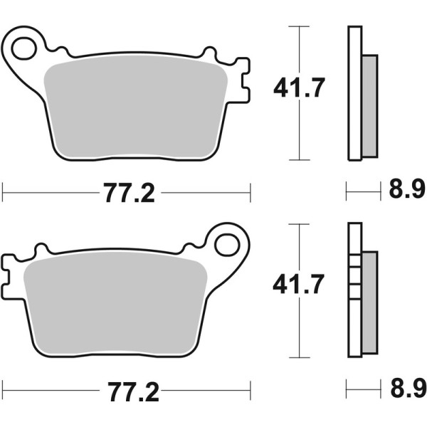 Plaquettes de frein BREMBO carbone céramique - 07HO5907