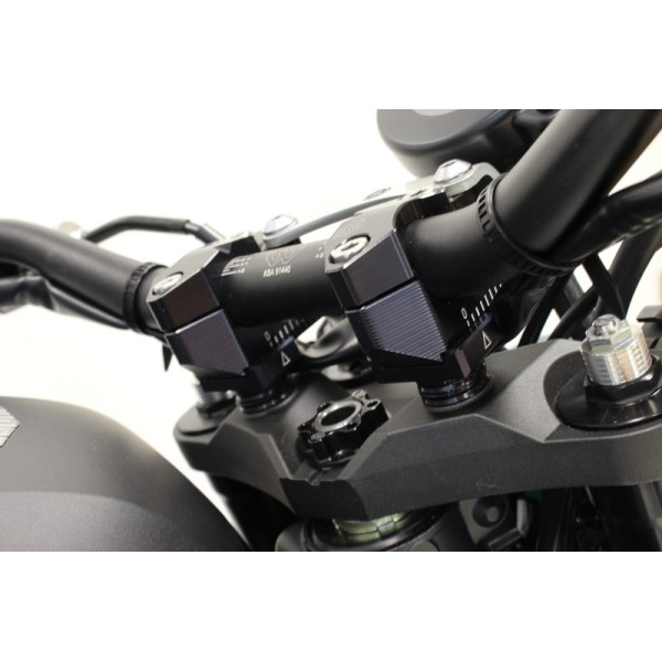 Pontets de guidon GILLES TOOLING 2DGT réglables noir Yamaha MT-07