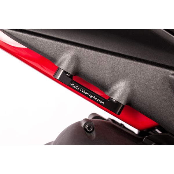 Kit caches orifices GILLES TOOLING Race noir Ducati Panigale V4