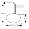 Rétroviseur de guidon HIGHSIDER pro Ventura-RS - noir