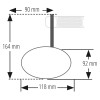 Rétroviseur embout de guidon HIGHSIDER pro Esagano-RS EVO - noir/noir