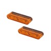 Clignotants LED HIGHSIDER pro - Star-MX1 PRO - noir/orange - homologué E - la paire