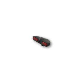Feu arrière LED HIGHSIDER Flight, noir, verre rouge