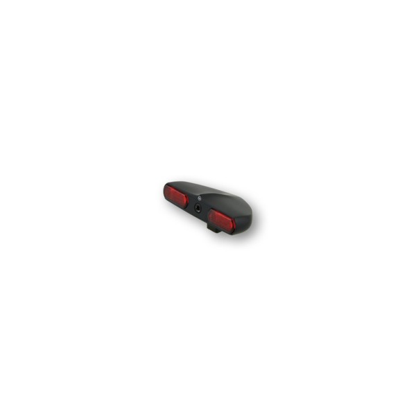 Feu arrière LED HIGHSIDER Flight, noir, verre rouge