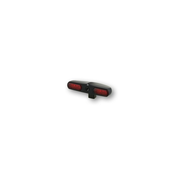 Feu arrière LED HIGHSIDER Flight, noir, verre rouge