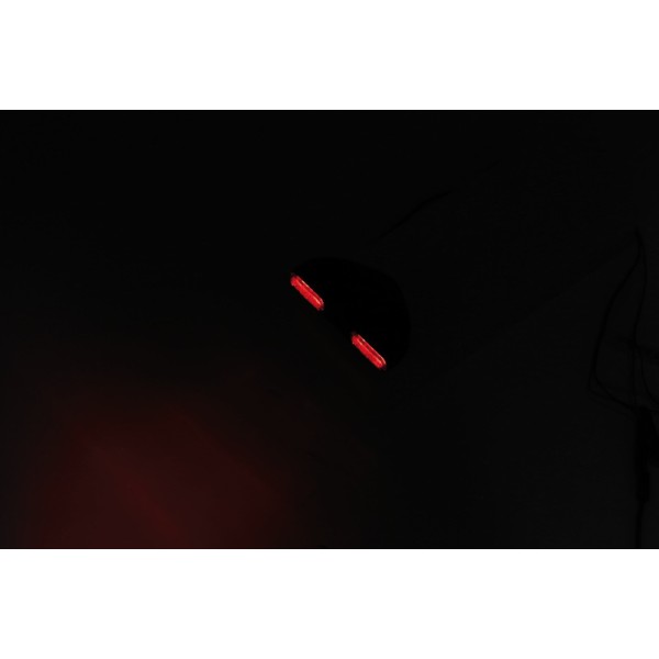 Feu arrière LED HIGHSIDER Flight, noir, verre rouge