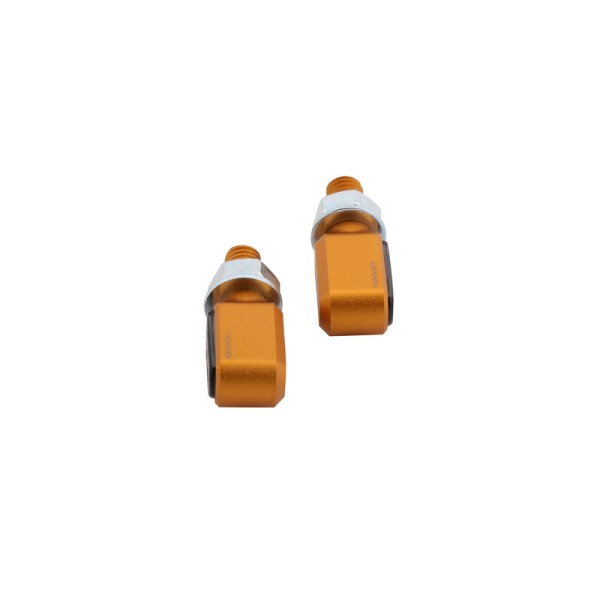 Clignotants LED CNC HIGHSIDER Little Bronx, or, verre teinté, homologué E, paire