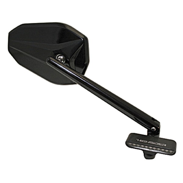 HIGHSIDER LED-winker STRIPE Alu noir f. rétroviseur mounting